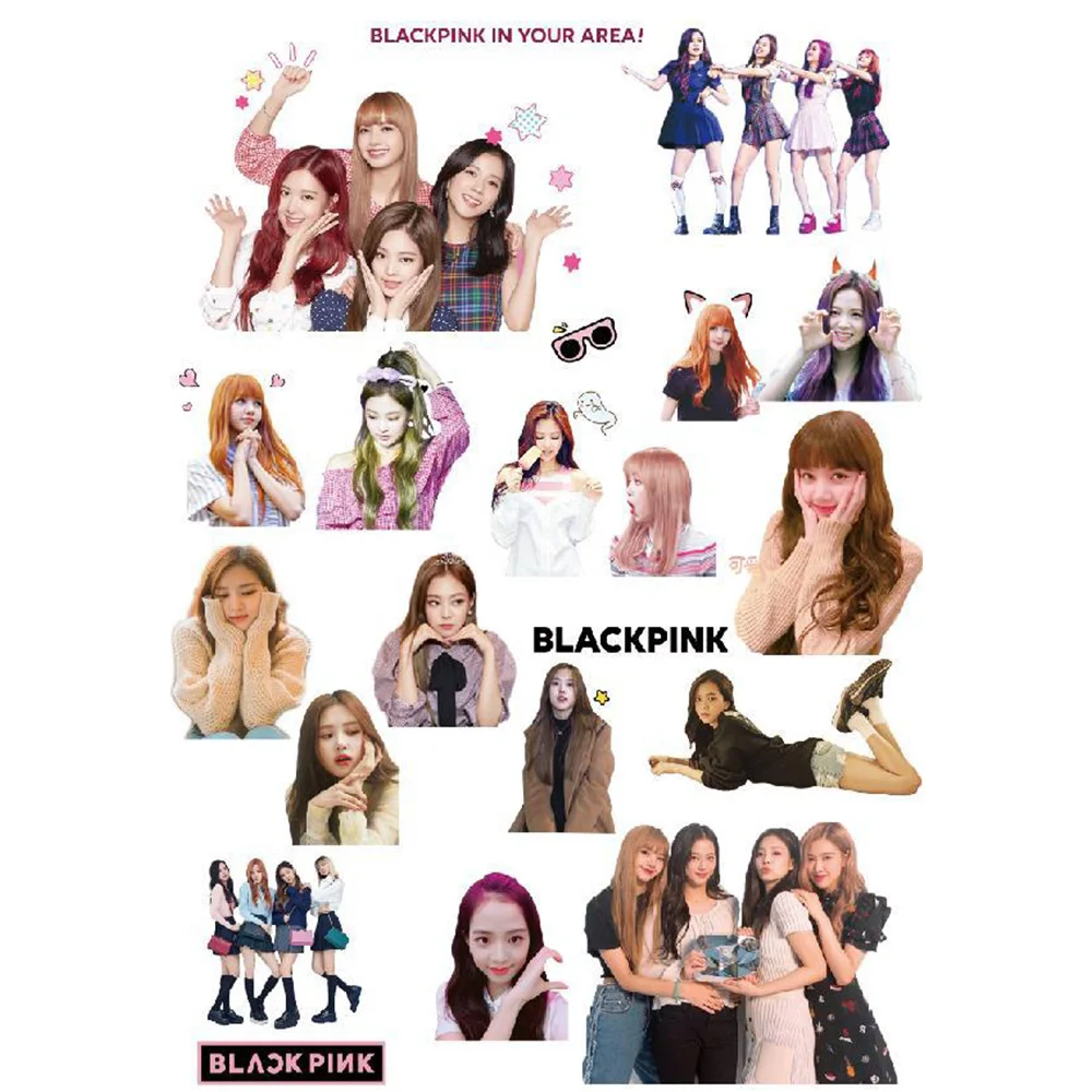 blackpink sticker not repeat waterproof skateboard kpop stickers lisa jennie jisoo rose stickers toys for children boy girl fans buy at the price of 1 61 in aliexpress com imall com