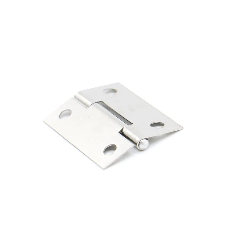 NAIERDI 20pcs Cabinet Hinges 1.5Inch Stainless Steel Mini Drawer Jewelry Box Silver Door Hinge For Decoration Furniture Hardware