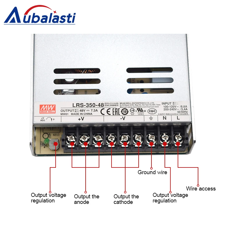 MeanWell Питание LRS 350 переключение DC 5V 12V 24V 36V 48V использовать для фрезерный станок с