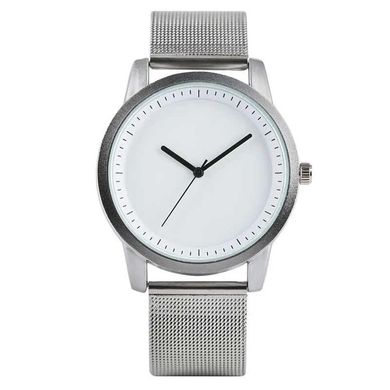 

YISUYA Simple Quartz Wrist Watch Stainless Steel Mesh Band Unisex for Men Women Fashion