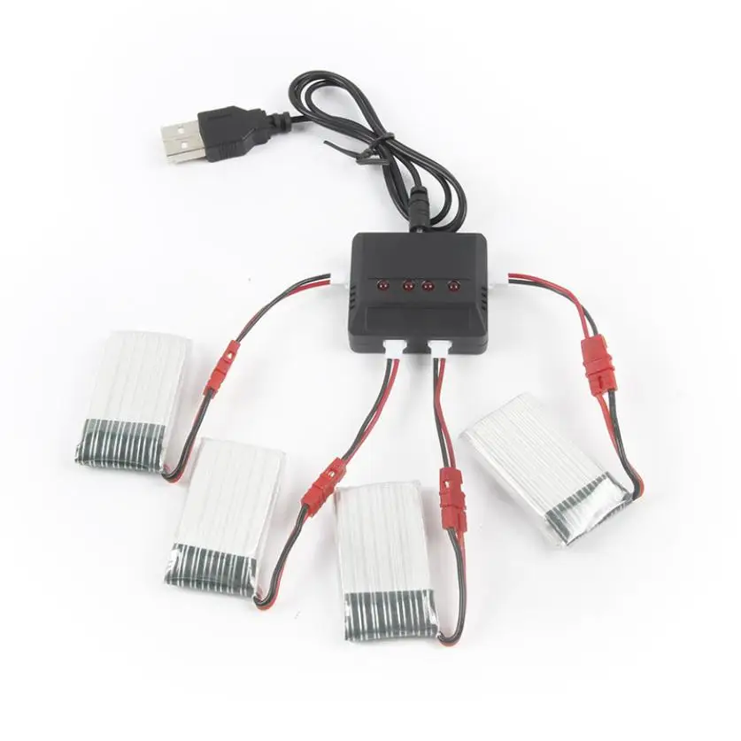 

CHAMSGEND For Sima X5HC X5HW 3.7V 500 Ma 1 Drag Four Charge RC Quadcopter Helicopter may 26 P30