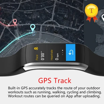 

2018 GPS smart Bracelet IP67 swimmable Waterproof Fitness tracker Smart Band Heart Rate Monitor fitness Activity Tracker for IOS