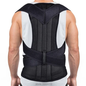 Black Clavicle Posture Corrector Back Lumbar Support Belt Shoulder Corset Back Orthopedic Brace Scoliosis Posture Corrector Belt