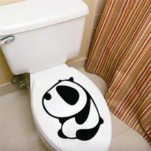 Ванная комната сиденье для унитаза гостиная украшение на холодильник панда Переводные картинки с животными виниловая художественная наклейка детская настенная плакат