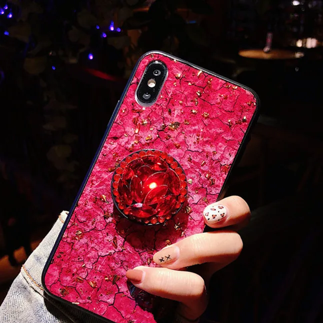 

luxury Bling Marble Phone Case For iPhone X XS Max XR Cover Hole Soft TPU Glitter Coque capa Cases For iPhone 7 8 6 6s Plus