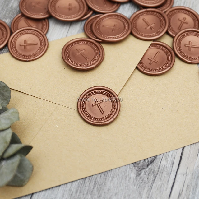 CROSS WAX SEAL STICKER,wedding seal sticker,Christianity Cross Bible
