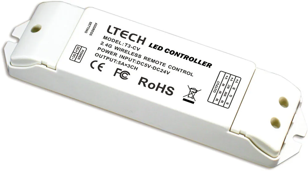 

T3-CV CV Receiving controller;DC5-24V input;6A*3CH output;workable with T1/T2/T2M/T3/T3M/T3X remote