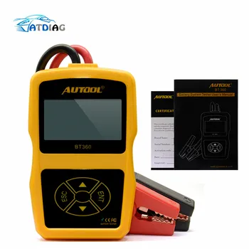 

Multi-language AUTOOL BT360 12V Digital Car Battery Tester for Flooded GEL BT-360 12 Volt Automotive Battery Analyzer CCA