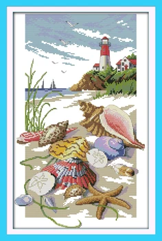 

Sailing (2), counted printed on fabric DMC 14CT 11CT Cross Stitch kits,embroidery needlework Sets, Home Decor
