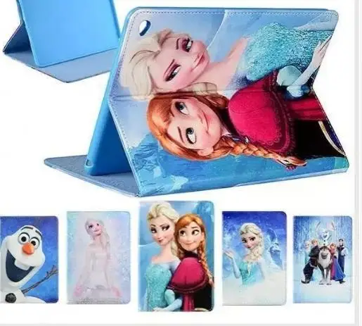 

Fashion Movie Cartoon Girl PU leather Stand holder case cover for iPad Air1 Air 2 new ipad pro 9.7 2017 case.
