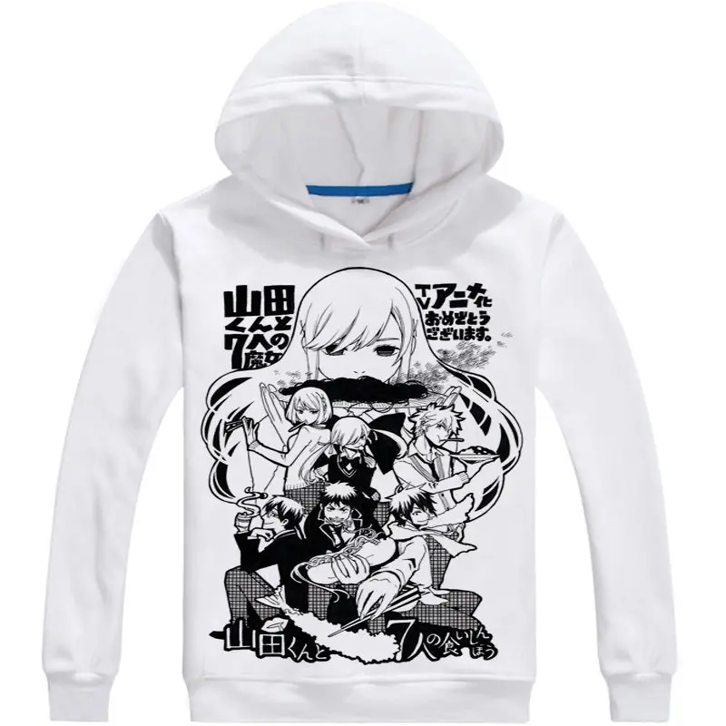 Yamada kun and the Seven Witches Hoodie Anime Ryuu Yamada Cosplay white hoodies Cute Sweatshirts 