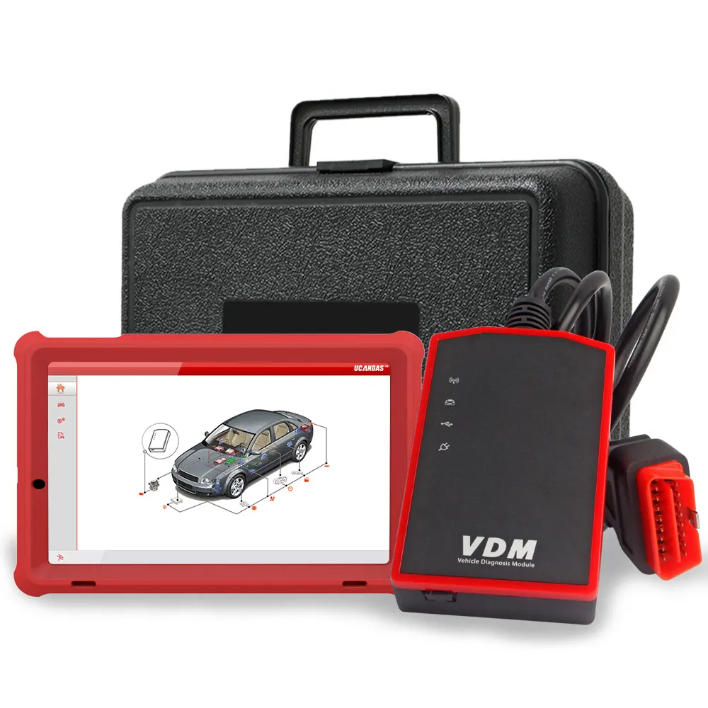 UCANDAS VDM Wifi OBD2 Автомобильный сканер SRS EPB TPMS ABS SAS Многоязычная полная система ODB OBDII профессиональный диагностический инструмент