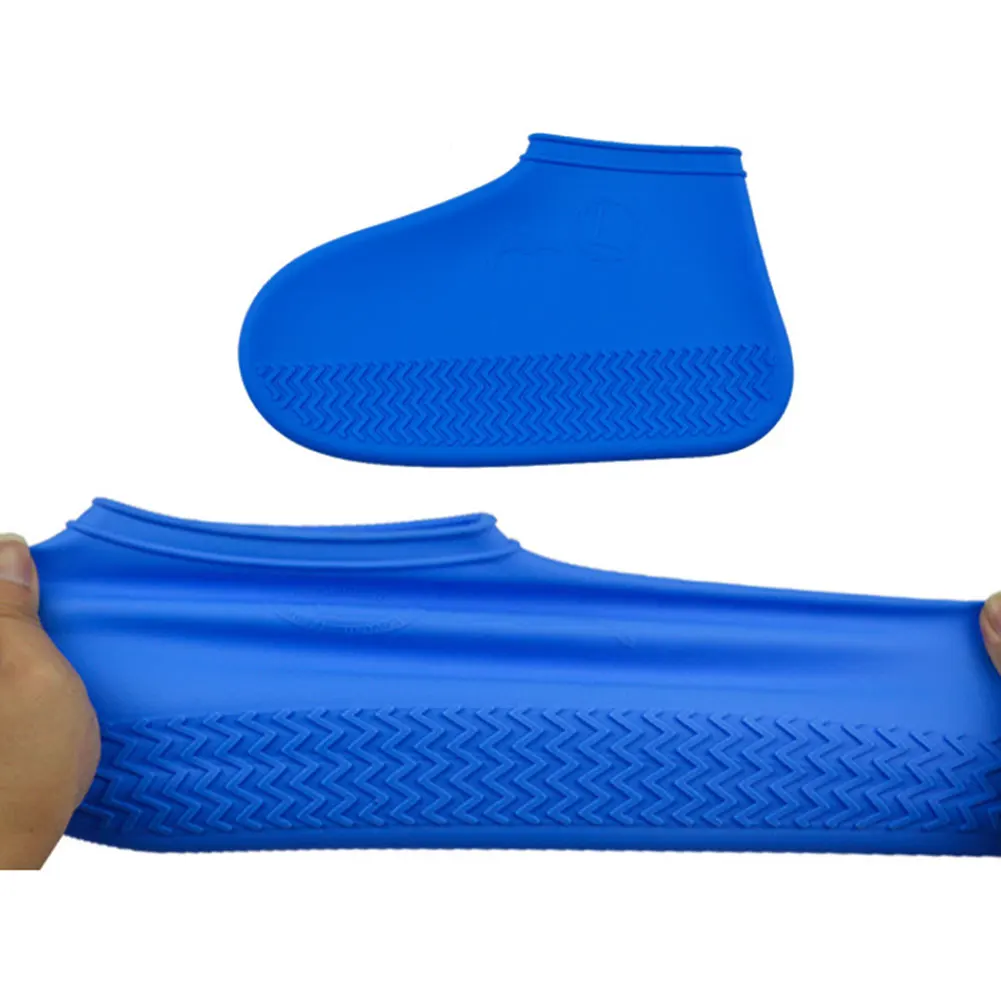 

1 Pair Reusable Shoes Covers Waterproof Silicone Shoes Protectors for Indoor Outdoor TB Sale