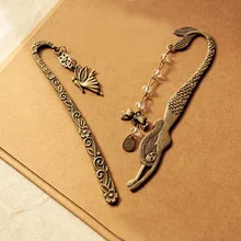 1 шт. Ретро Винтажная закладка из сплава металлов Русалка, украшенный бусинами или ангелами бабочка модная Винтажная закладка