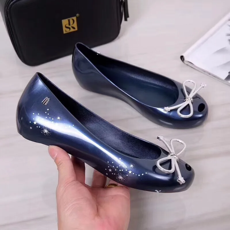Женские прозрачные сандалии Melissa летние дышащие на нескользящей подошве новинка