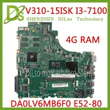 KEFU DA0LV6MB6F0 For Lenovo E52-80 V310-15ISK V310-15IKB V310-15 motherboard I3-7100U CPU on baord 4GB DDR4 Test 100% original KEFU DA0LV6MB6F0 For Lenovo E52-80 V310-15ISK V310-15IKB V310-15 motherboard I3-7100U CPU on baord 4GB DDR4 Test 100% original