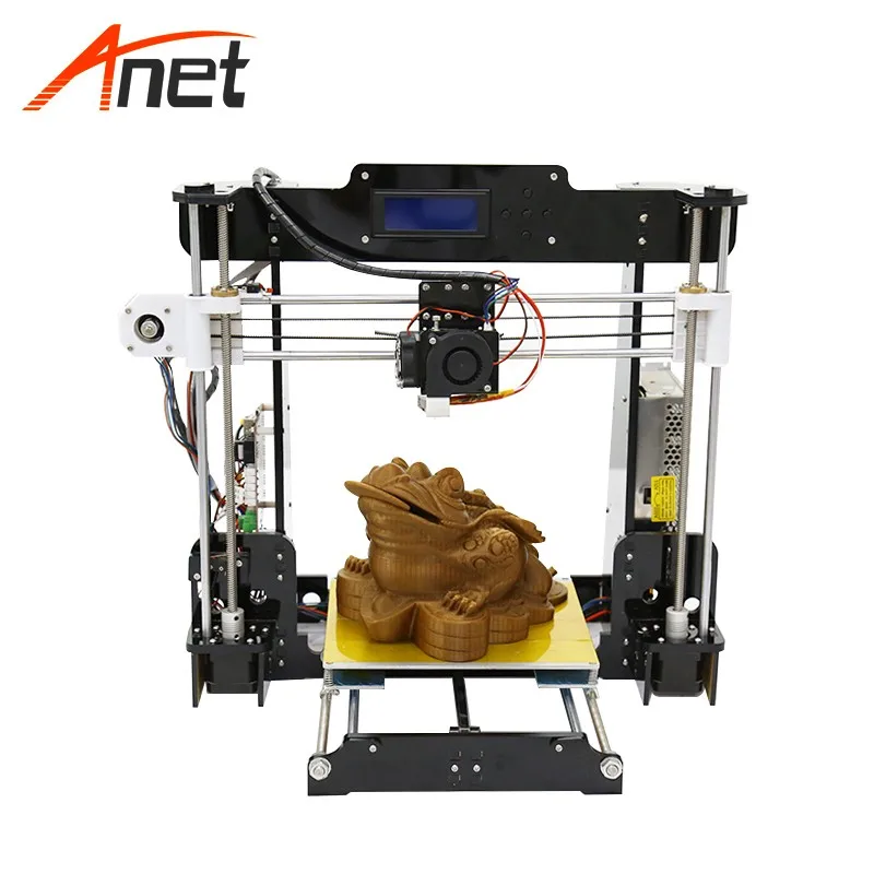 Anet DIY A8 3d принтер акриловая рамка Prusa i3 RepRap Высокая точность 220*220*240 мм Размер для
