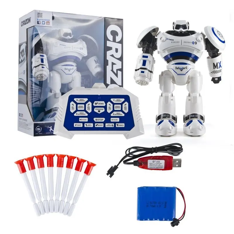 Smart Walking Robot Gesture Remote Control RC Toys Friends Gift for Kids 1701B Sensor Control Intelligent Combat Robot