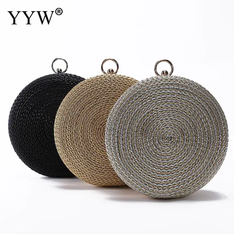 Black Round Evening Ring Clutch Bag Women Vintage Chain Shoulder Bag Pu Leather Female Small Clutches Purse Khaki Sling Bags New Black Round Evening Ring Clutch Bag Women Vintage Chain Shoulder Bag Pu Leather Female Small Clutches Purse Khaki Sling Bags New