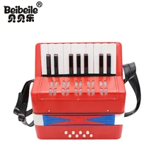 Детский музыкальный инструмент для начинающих 17 ключей ABS экологические материалы аккордеон игрушки с клавиатурой подарок аккордеон для начинающих
