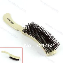U119 2 шт./лот прическа Пластик ручкой круглые зубы DIY волнистые прямые волосы Стиль гребень