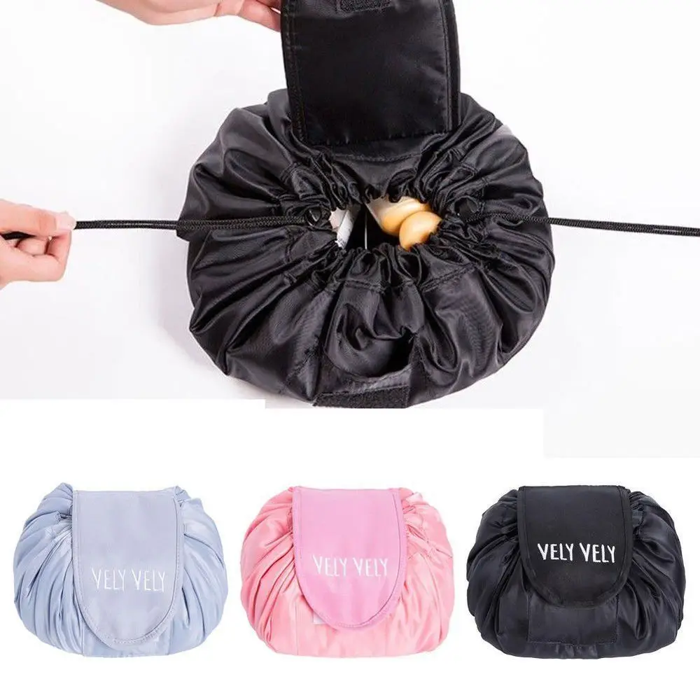 New Korea Lazy Cosmetic Bag Large Capacity Portable Drawstring Storage