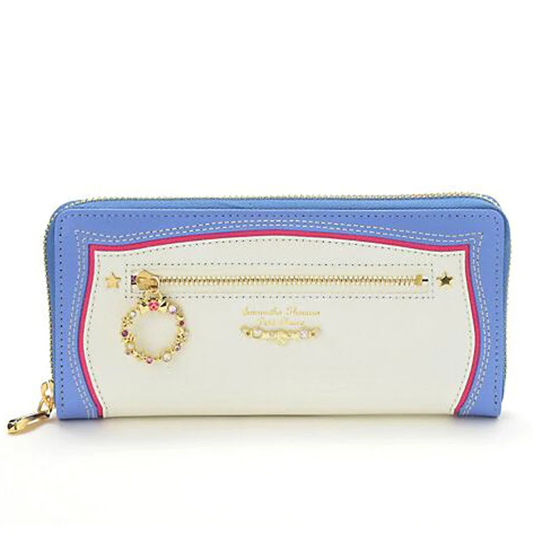 

2018 Hot Sale Sailor Moon Women Long Zipper Purse With Ornaments Wallet Clutch Bag