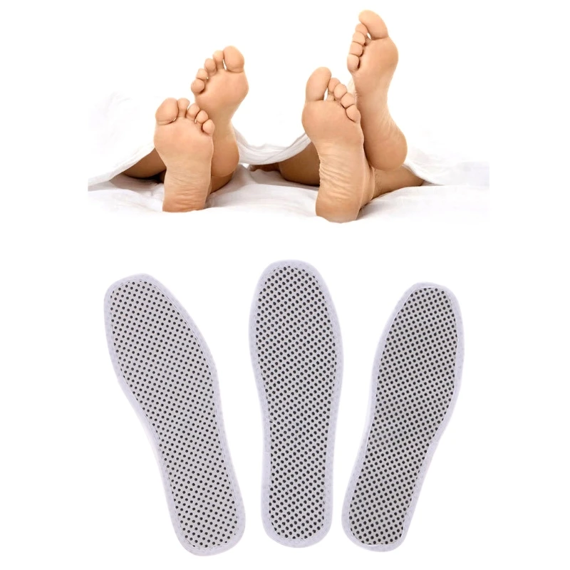 

2018 Fashion Unisex Women Men Winter Self Heating Shoe Pad Breathable Foot Care Warm Insole With Blend Cotton New Thermal