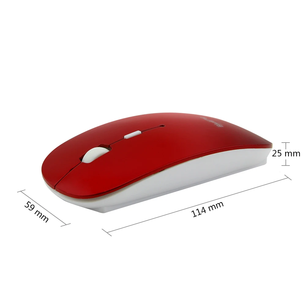 CHUYI Беспроводная Bluetooth 3 0 мышь Ультра тонкая 1000 1200 1600DPI оптическая игровая Mause