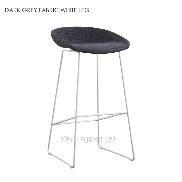 DARK GREY FABRIC WHITE LEG