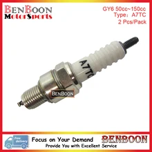 GY6 50cc 150cc Spark Plug A7TC for 4T Engine Chinese Scooter ATV Go-Kart Znen Roketa Baotian Jmstar Taotao Icebear Free Shipping