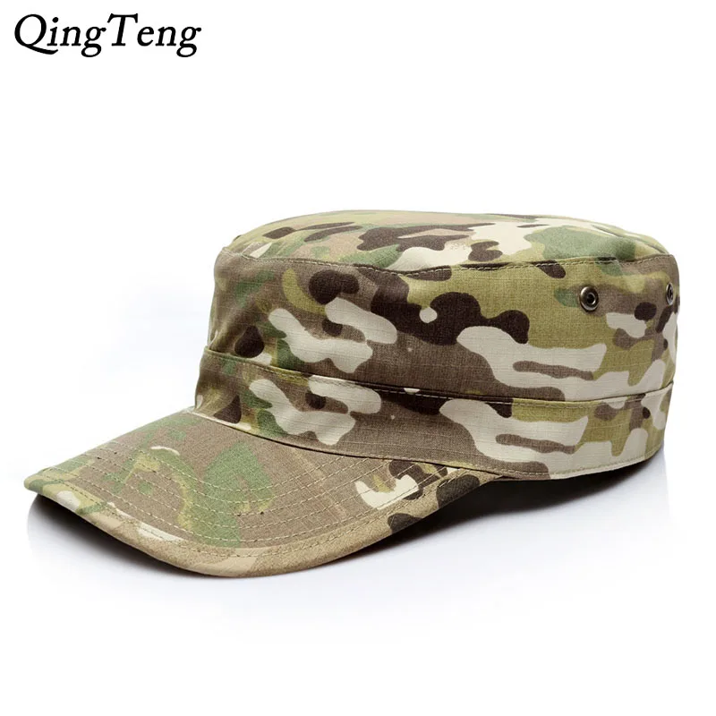 Buy Blank Plain Camo Fitted Hats Mens Army Military
