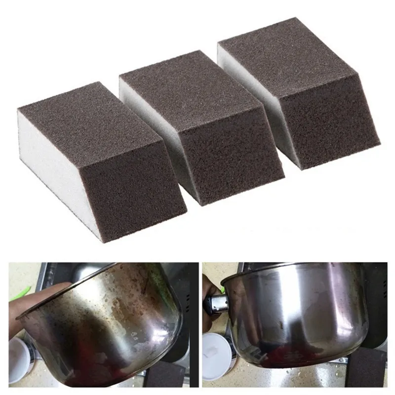 

2Pcs/set Eraser Sponge Brush Pot Rust Dirt Stains Clean Brushes Bowl Wash Home Kitchen Cleaning Brush Tools Drop Shipping