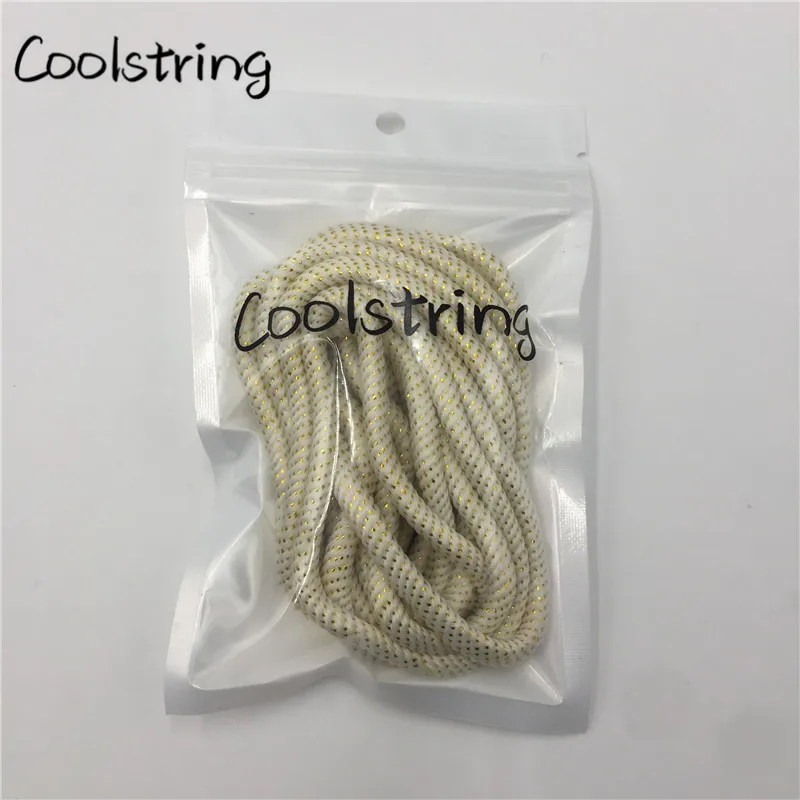 Coolstring круглые спиральные шнурки, блестящие шнурки, уникальные мигающие шнурки для обуви, металлические шнурки