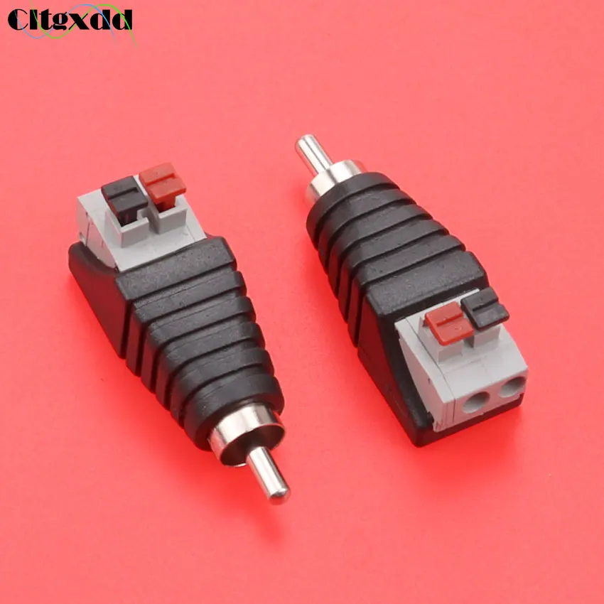 

cltgxdd Speaker Wire Cable to Audio Male RCA Connector Adapter Jack Plug For Multimedia Audio adapter plug