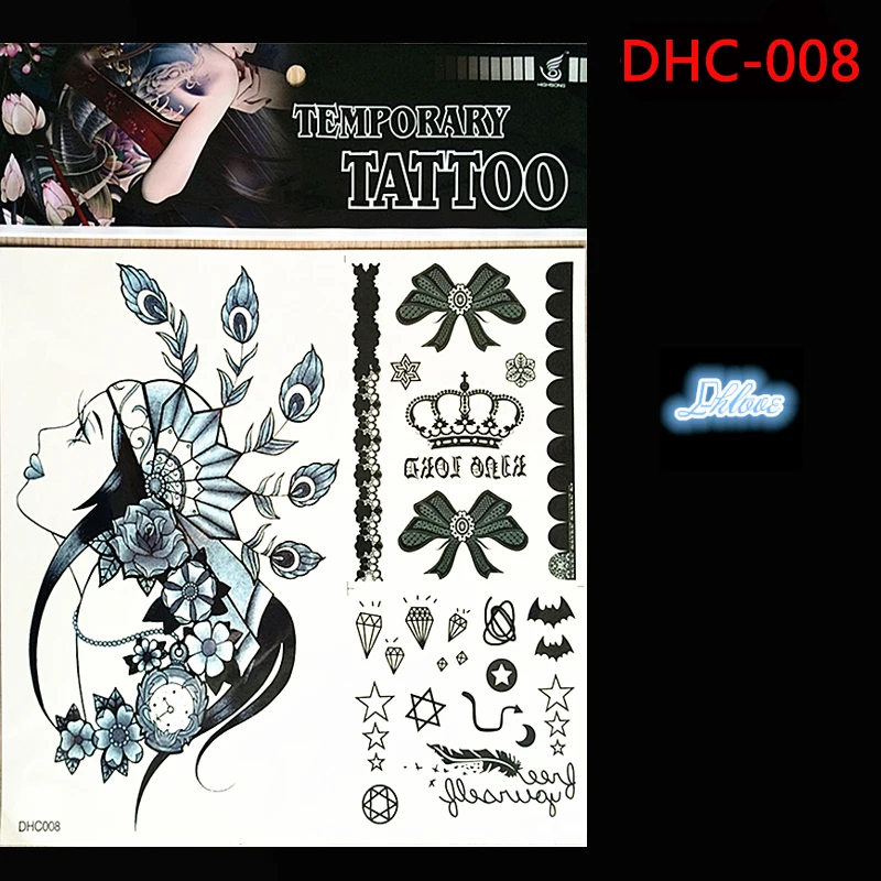 In 2016, Indian image design style large 3 d temporary tattoo tattoo
