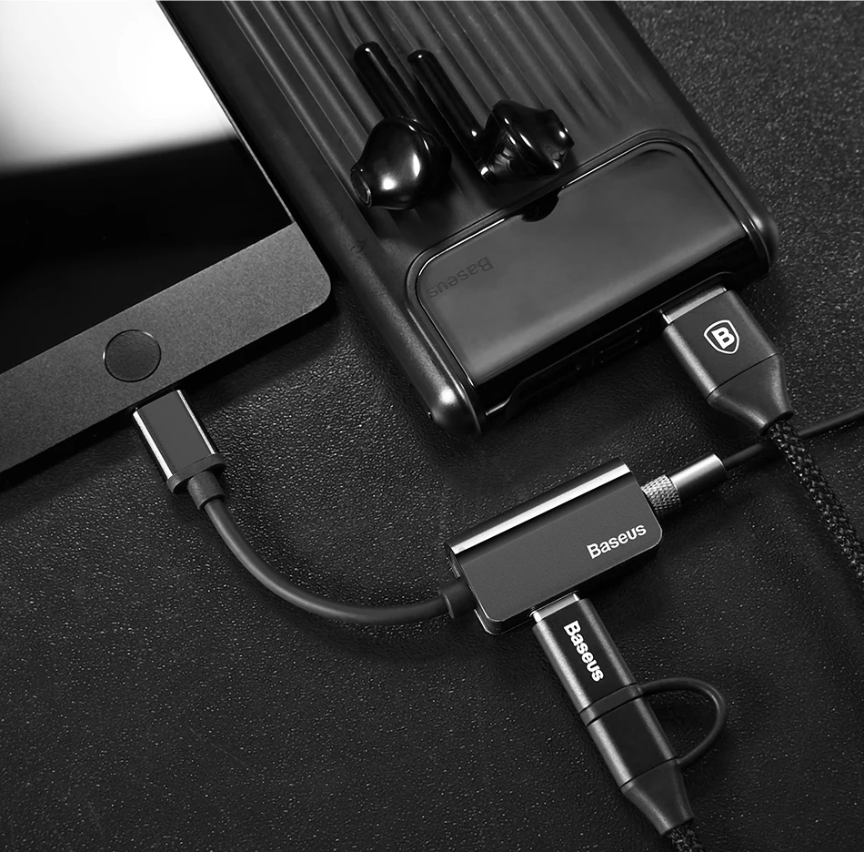Аудиокабель type-C адаптер с разъемом типа C на разъем 3,5 мм аудио сплиттер USB C адаптер для наушников для Xiaomi samsung huawei P20 pro
