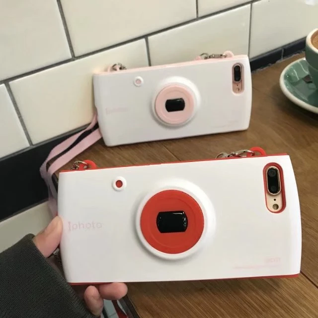 Camera Phone Case For iPhone 7 7 Plus 6 6s 6plus 8 8Plus X Novel Style