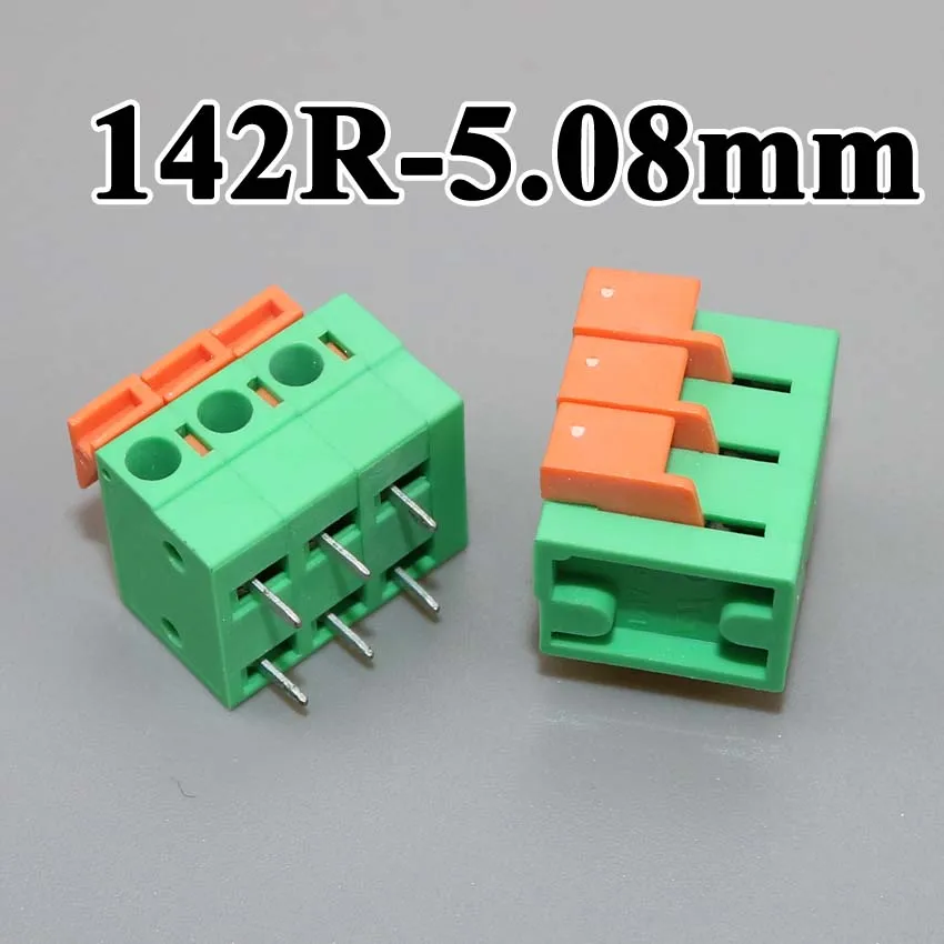 Cltgxdd KF142R 5 08 мм Прямоугольный ППМ пружинный клеммный блок KF142V 5.08 2P 3P 4P
