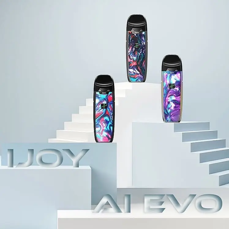 Original IJOY AI EVO Resin Pod Vape Kit 1100mAh with 2.8ml Cartridge & Max 20W Output Pod system Vape Vaporizer vs Minifit Drag  (4)