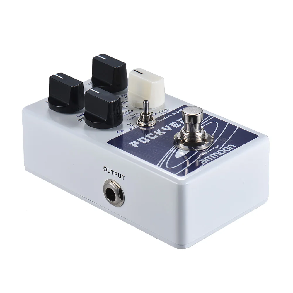 Ammoon POCKVERB Reverb & гитарные педали с эффектом Delay 7 эффекты реверберации + эффектов