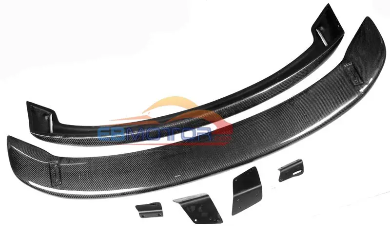 Real Carbon Fiber MSPEED GT SPORT REAR WING TRUNK SPOILER 1PAIR WITH Bracket For MAZDA RX8 04-11