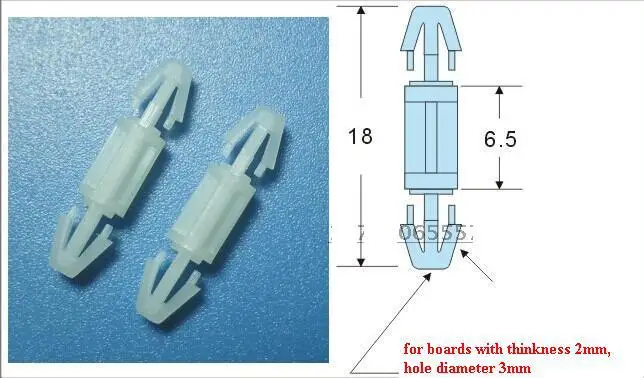 Ochoos 100Pcs Nylon PCB Boards Circuit Board Spacers Standoff Fixed Clips 3mm Hole thinkness 1.2-2.1mm Locking Snap-in Posts H=3.4mm Ochoos 100Pcs Nylon PCB Boards Circuit Board Spacers Standoff Fixed Clips 3mm Hole thinkness 1.2-2.1mm Locking Snap-in Posts H=3.4mm