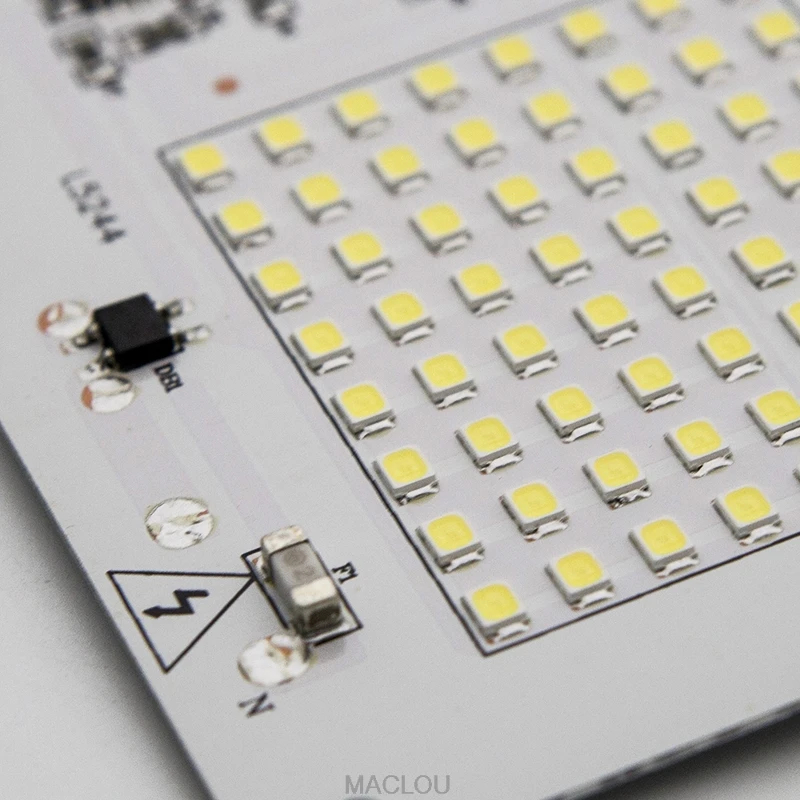 Высокая Мощность светодиодный лампы Чип Smd2835 смарт ic бисер осколки 220 240 V 100 W 50 30 20