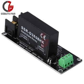 

380V 8A 1 Channel Solid State Relay Module High and Low Level Trigger Module Board SSR Switch Controller For Arduino