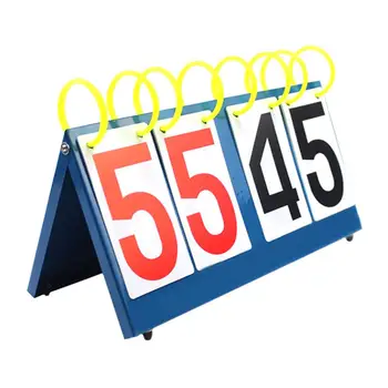 

NEW 4 Digit Portable Flip Table Top Scoreboard Multi Sports Volleyball Basketball
