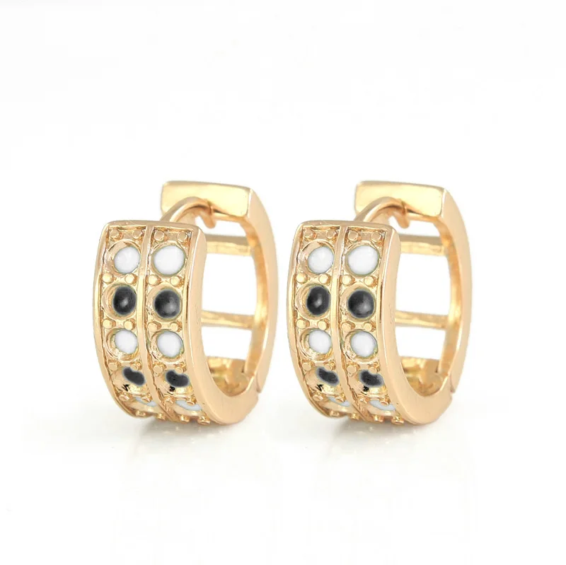 6Pairs Gold Plating Huggie Hoop Earrings Women Boucles D'oreilles Femme Oorbellen Oorringen Orecchini Aros Brinco Argola E1430B