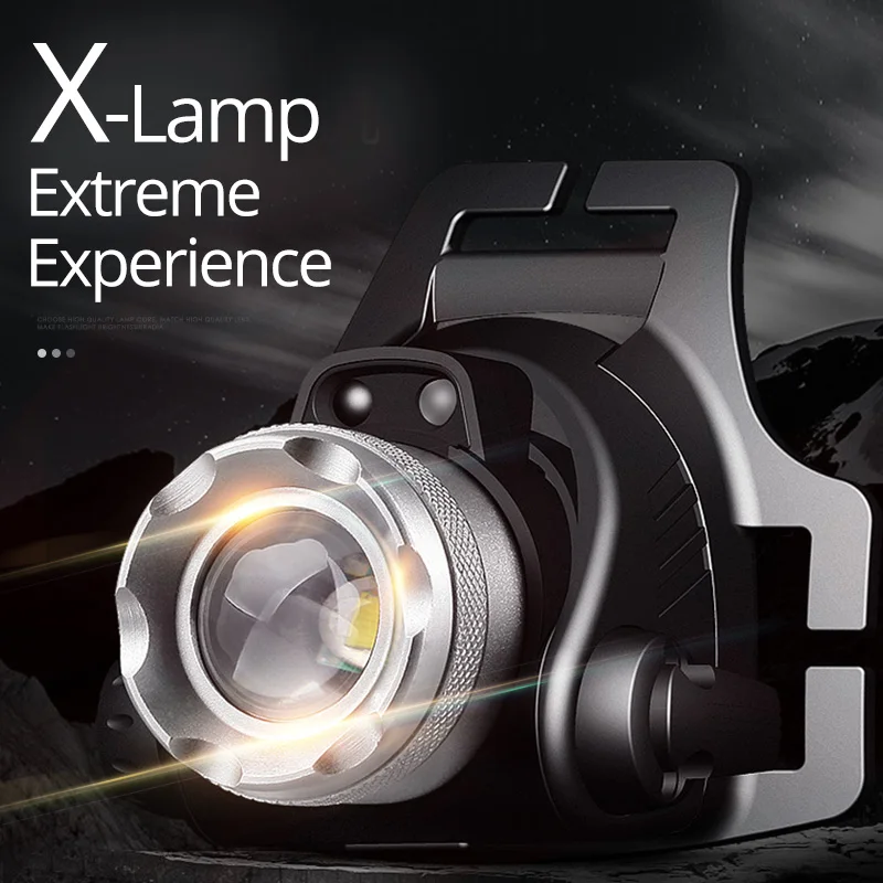 Goedkoop SHENYU IR Sensor LED Koplamp Oplaadbare Zoomable 180 Graden Rotatie Licht Hoofdlamp Cree XML T6 L2 Koplamp Wandelen Camping