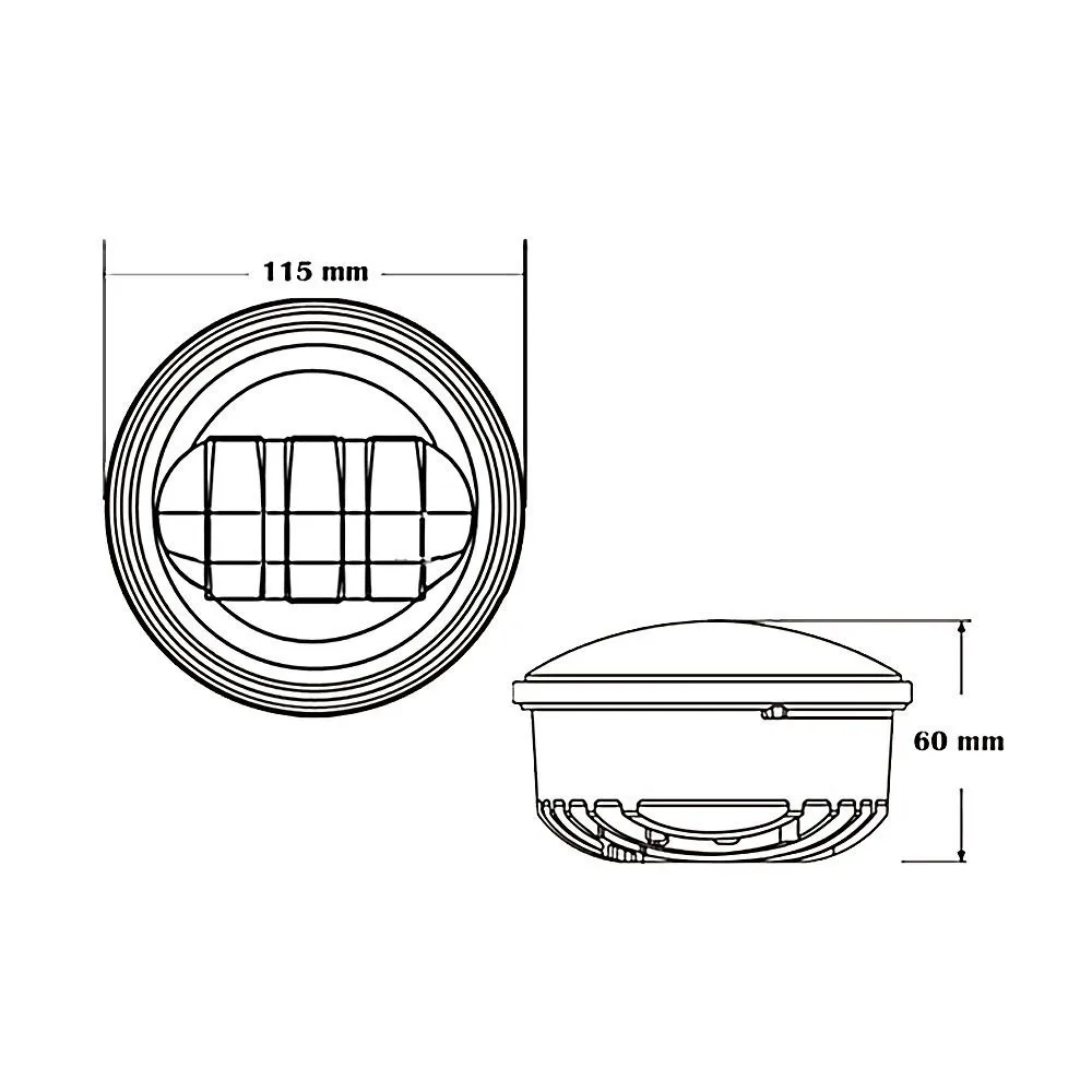 4.5 Inch 30W Auxiliary LED Fog Light Daymaker Passing Lamp for Harley Davidson Motorcycle (5)