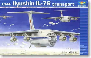 TRUMPETER масштаб 1/144 модель 03901 Il-76 вертикальный Большой транспортный самолет |